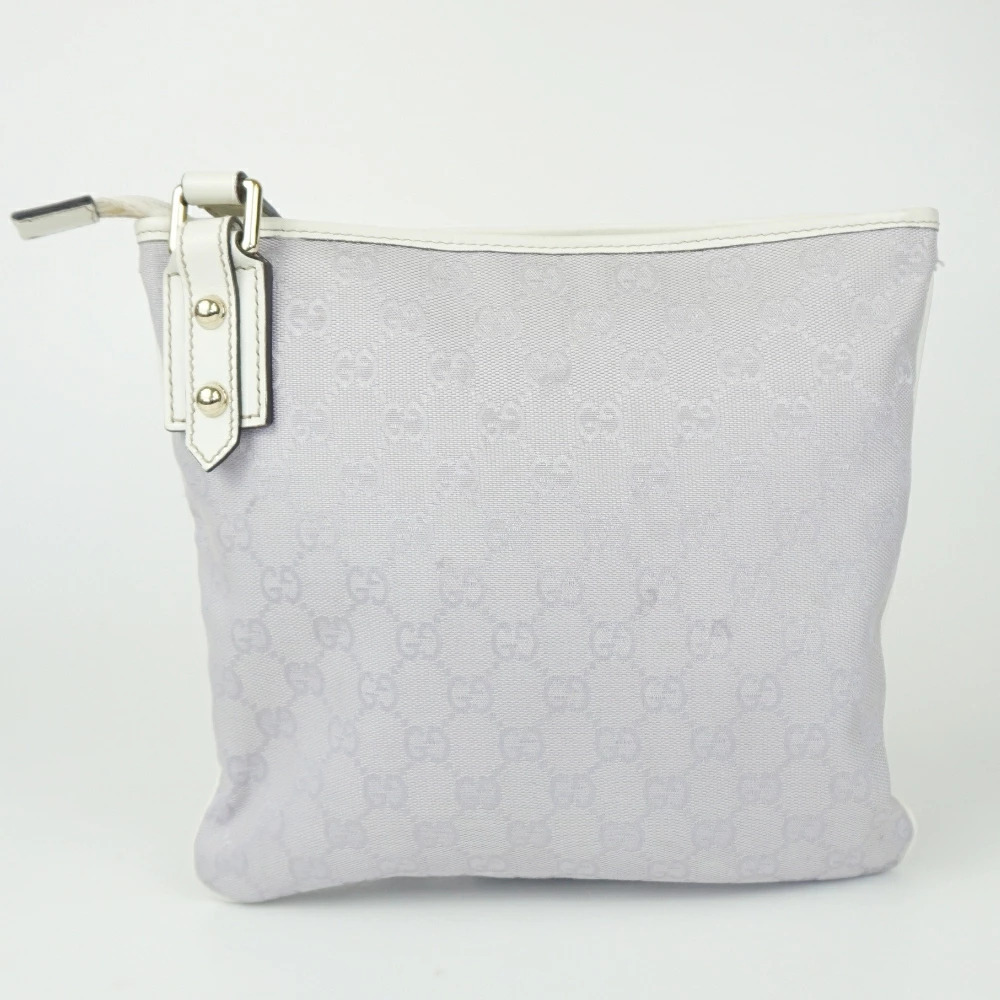 Gucci Shoulder Bag Purple White GG Canvas x Leather Crossbody